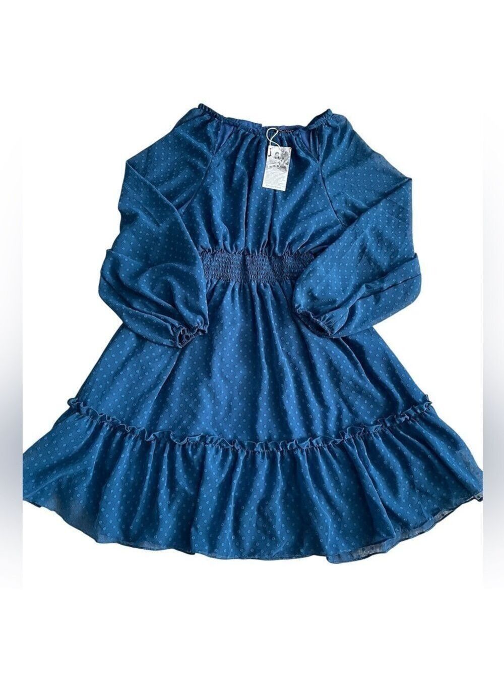 Small Long Sleeve Ruffle Dress NWT
